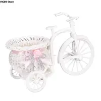 Haodeba Handmade Flower Vase bikecycle/Bike Flower Basket home Decoration Flower Vase pots Gift 26*16*12cm 2