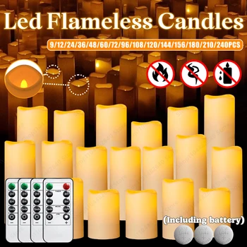 9-240Pcs Led Candles Flameless Candles 1
