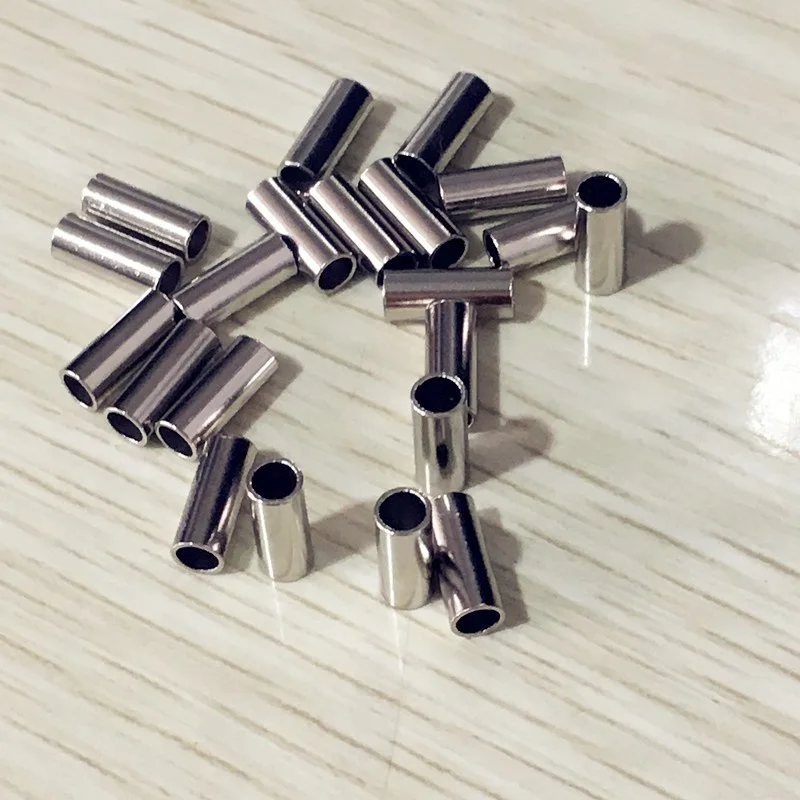 100pcs/lot Copper Fishing Tube Wire Pipe Connector
