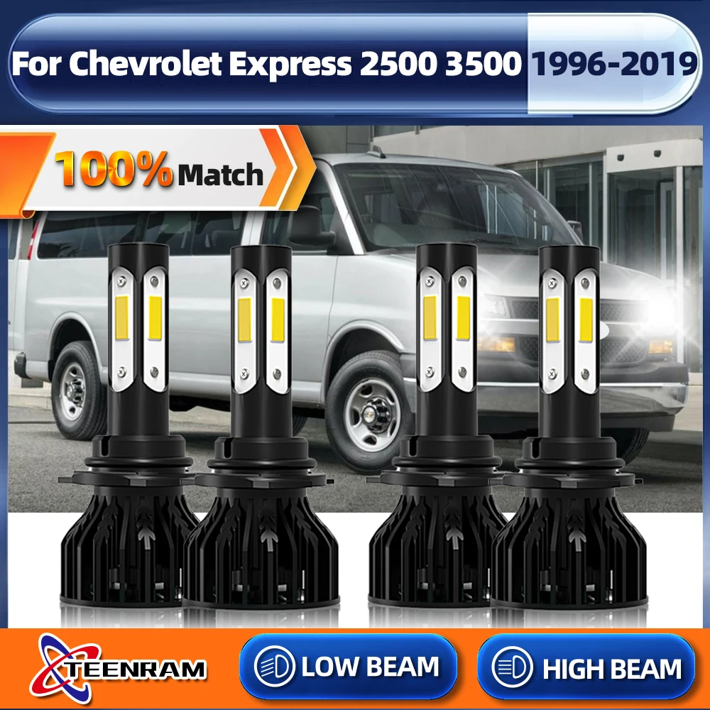 

LED Headlight Bulbs 240W 40000LM Car Headlamp 9005 HB3 9006 HB4 Turbo Lamp For Chevrolet Express 2500 3500 1996-2017 2018 2019