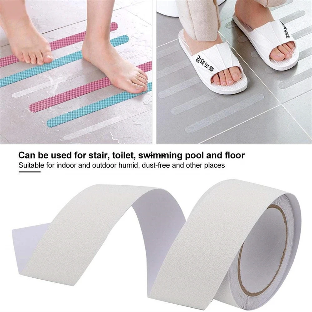 5cm*5m White Anti Slip Tape Non-Slip Strips Non Skid Safety Tapes For Outdoor Indoor Steps Stair Traction Tread Staircases Boats