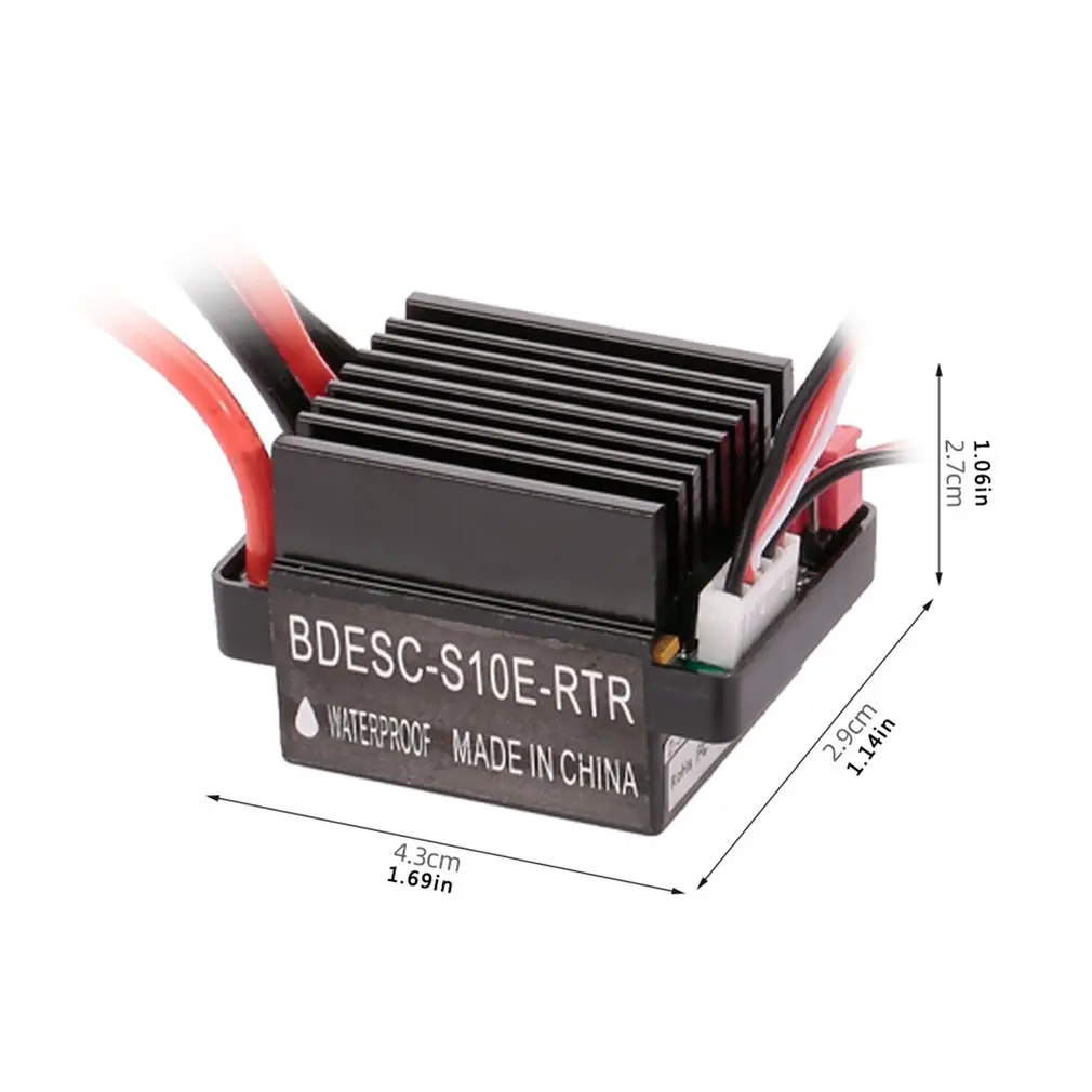 ESC brossé étanche 320A 2-3S pour voiture RC 1:10 et bateau
