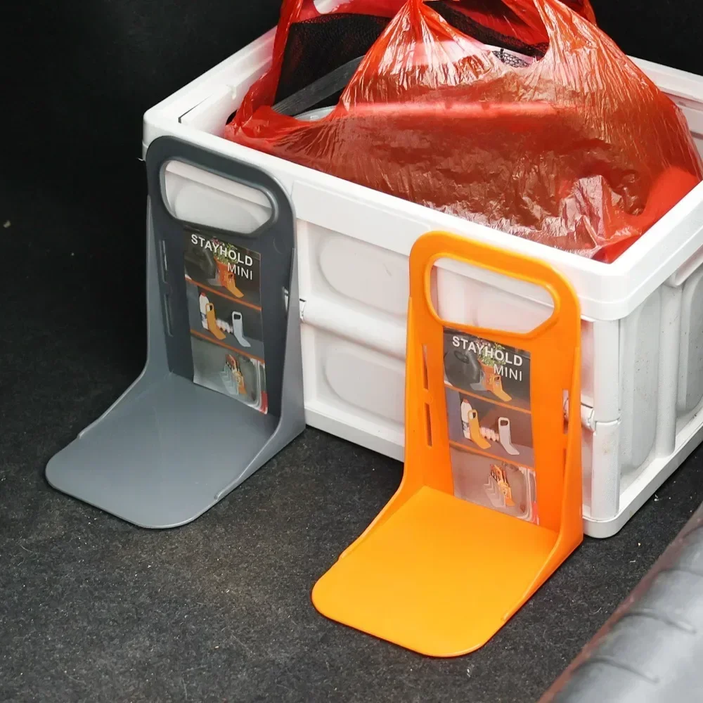 2pc Car Back Auto Trunk Fixed Rack Holder Stand Shake-proof Organizer Fence Storage Holder Adjustable Distance Storage Box Fixer