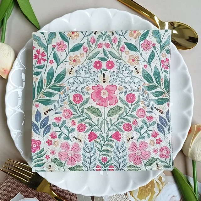 Floral Decorative Paper Napkins 2