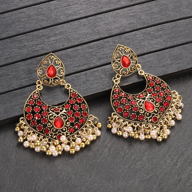 Cubic Zirconia Gold Earring - Get Best Price from Manufacturers & Suppliers  in India