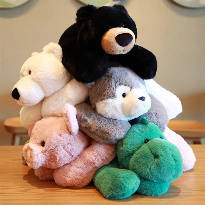 Papa Bear Plush Rei Polar Bear Doll Cute Husky Children Soothe Plush Piggy Plushie Dinosaur Stuffed Toys Children's Day Gift