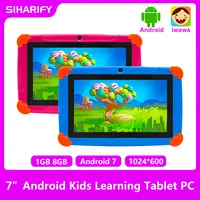SIHARIFY Kids Tablet 7'' 1024x600 Screen Android Quad Core 1GB 8G 1.2Ghz WIFI 2200mAh Learning Children Tablets Drop-proof Case 1
