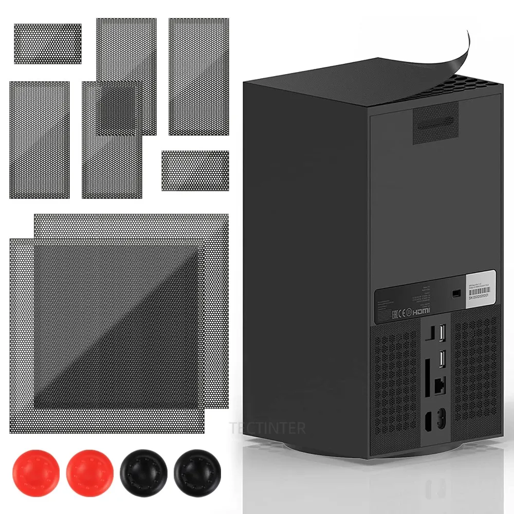 Gaming Console Cooling Fan Dust Filter Cover - Enhanced Dustproof Accessory