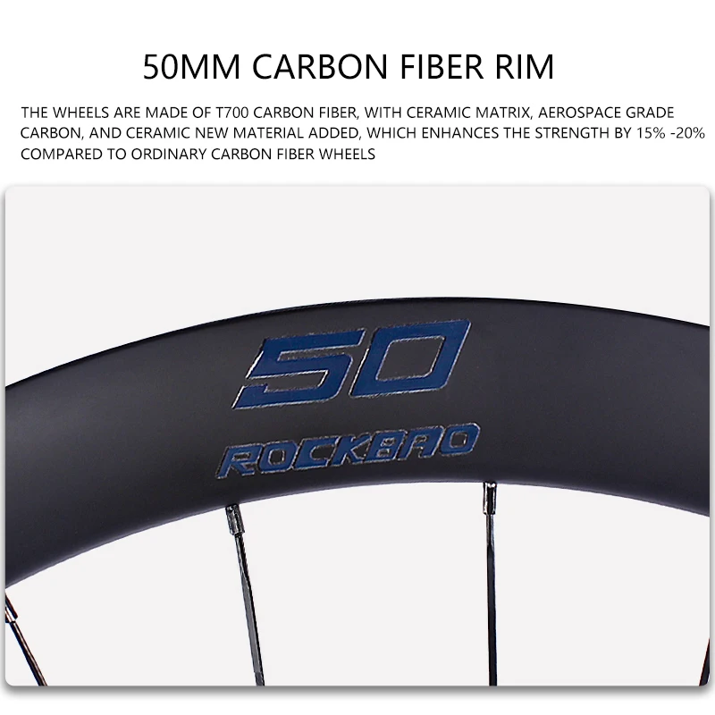 Novatec D981/D982SB Road Bike Wheeset Ultra-light Carbon Fiber 700C 100x12mm 142x12mm Center Lock 7/12S 50MM Road Bicycle Wheels