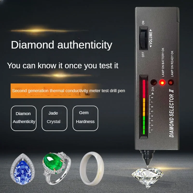 

DA-2 Diamond Hardness Tester Moissanite Bead Gem Identification Instrument Tool Drill Pen Thermal Conductivity Meter