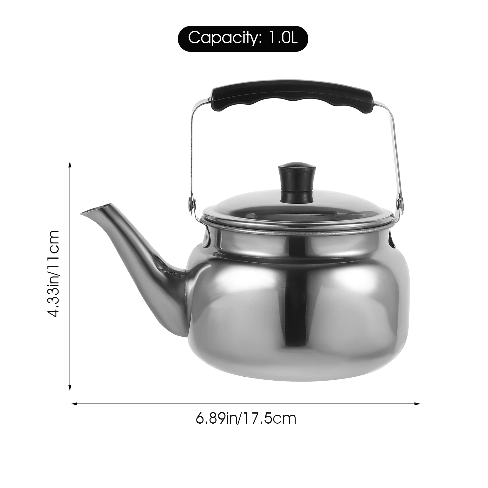 Hausroland Capacity 1l Stainless Steel Tea Kettle Induction Bottom Stove  Top Water Teapot With Filter - Water Kettles - AliExpress