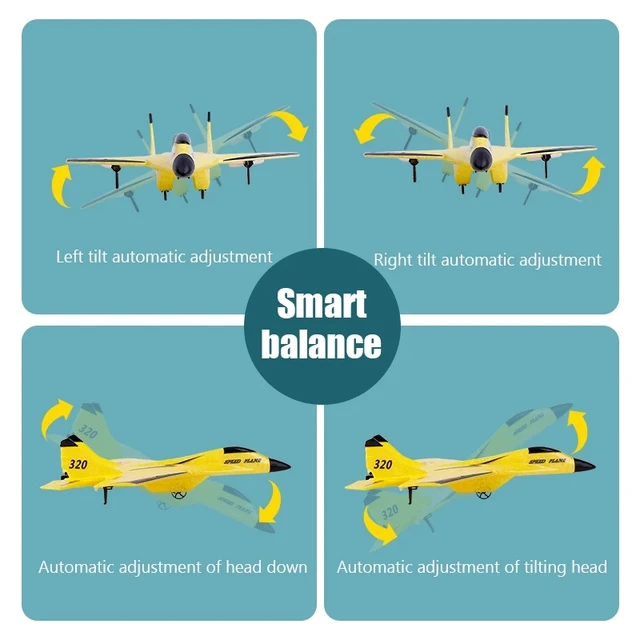 SU-35 MIG350 RC Airplanes Remote Control Glider Fighter Hobby 2.4G RC Plane Drones Foam Aircraft Toys for Boy Kids Children Gift 6