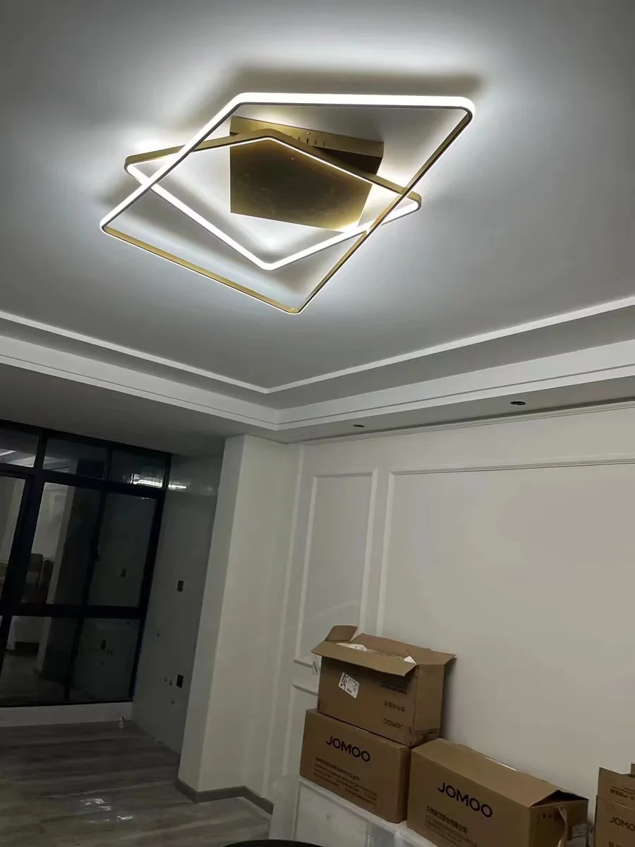 

Living room modern white alien geometry ceiling light designer recommended new creative personality fashion LED lamps and lanter