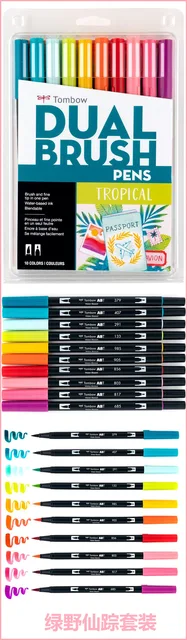 Tombow Dual Brush Pen Set, Tropical