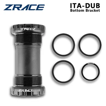 Movimento Centrale ZRACE ITA-DUB con Filettatura Italiana ITA 68/70mm Compatibile DUB per Bici da Corsa e MTB Nero