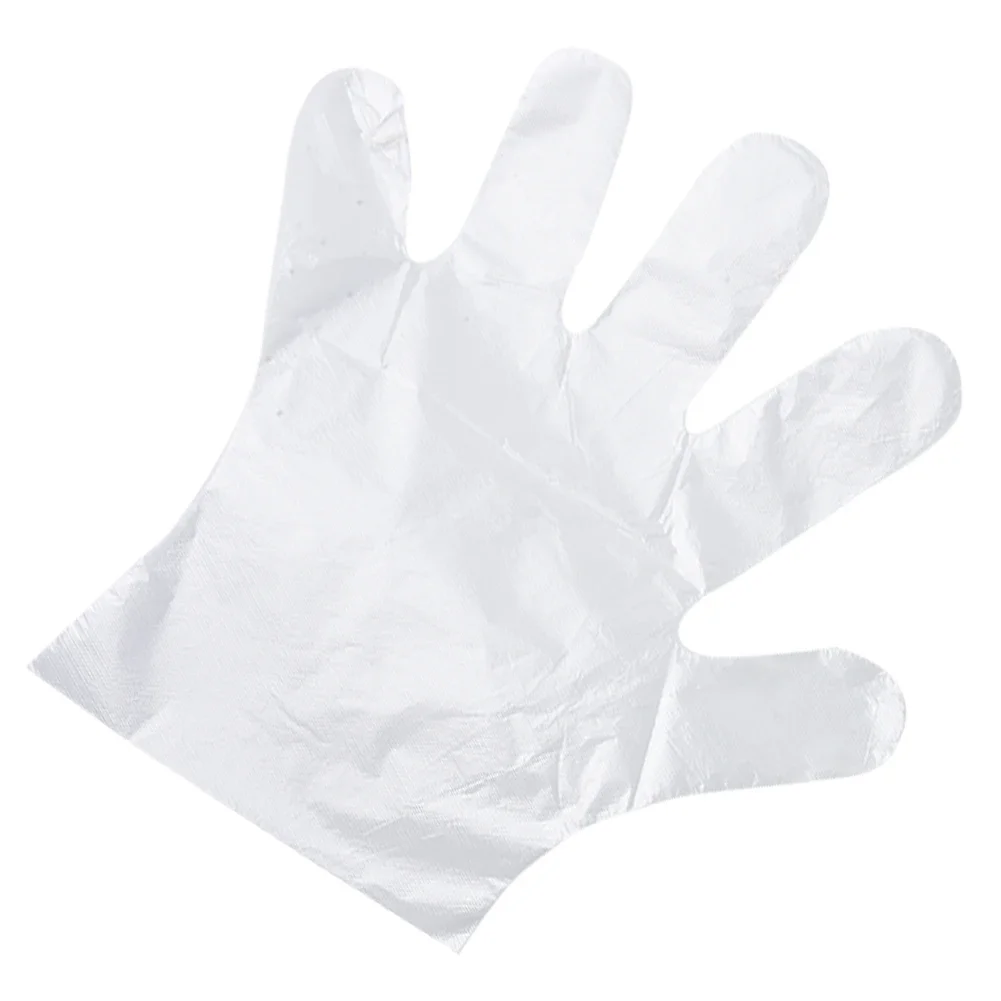 Disposable Gloves 100pcs Food Grade Transparent Waterproof Kitchen Plastic Multifunctional