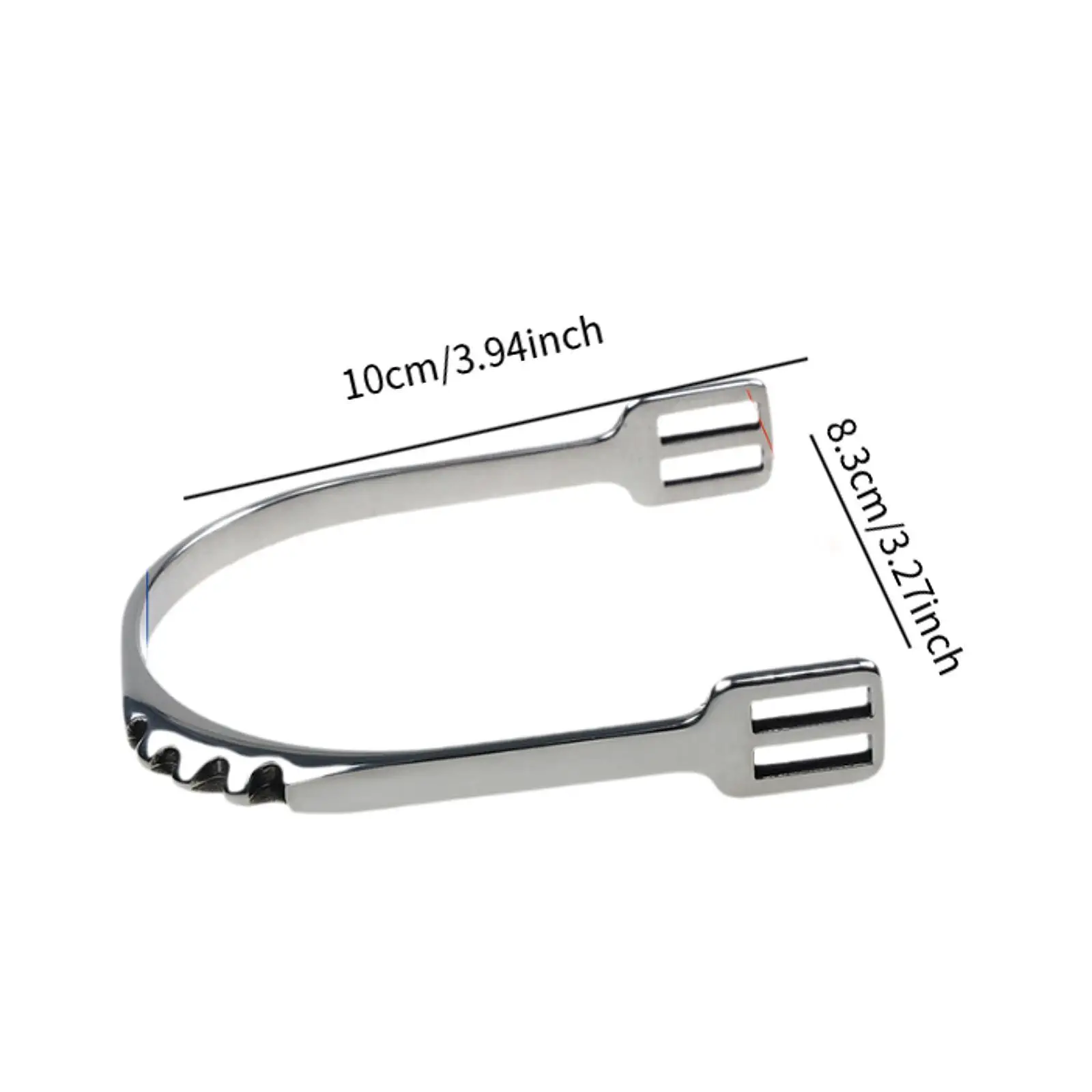 2 Pieces Horse Spurs Equestrian Gear Accessories Stainless Steel Boot Spurs 6