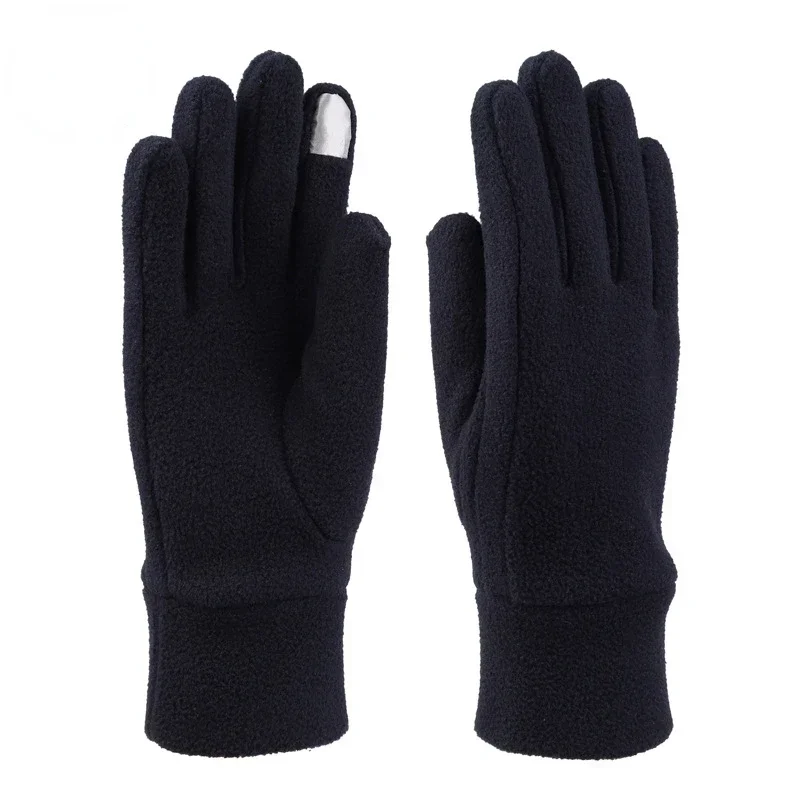 Guantes de invierno para hombre y mujer, manoplas térmicas de lana, resistentes al frío, al viento, impermeables, cálidas, para correr al aire libre