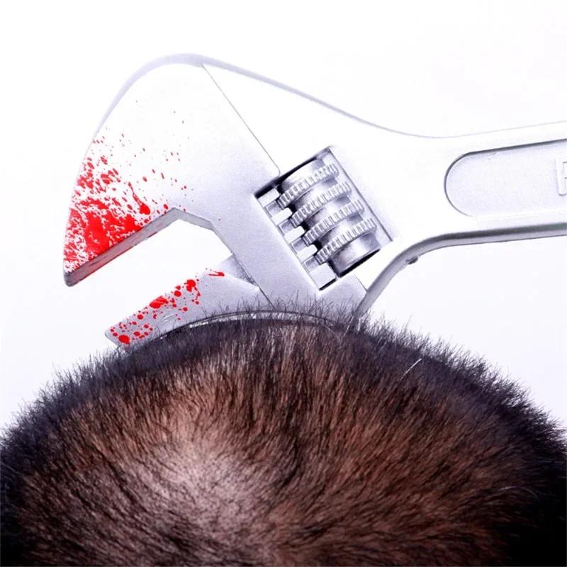 Halloween Horror Props Blood Fake Ax Saws Knife Headband for Halloween Party Masquerade Decoration Supplies
