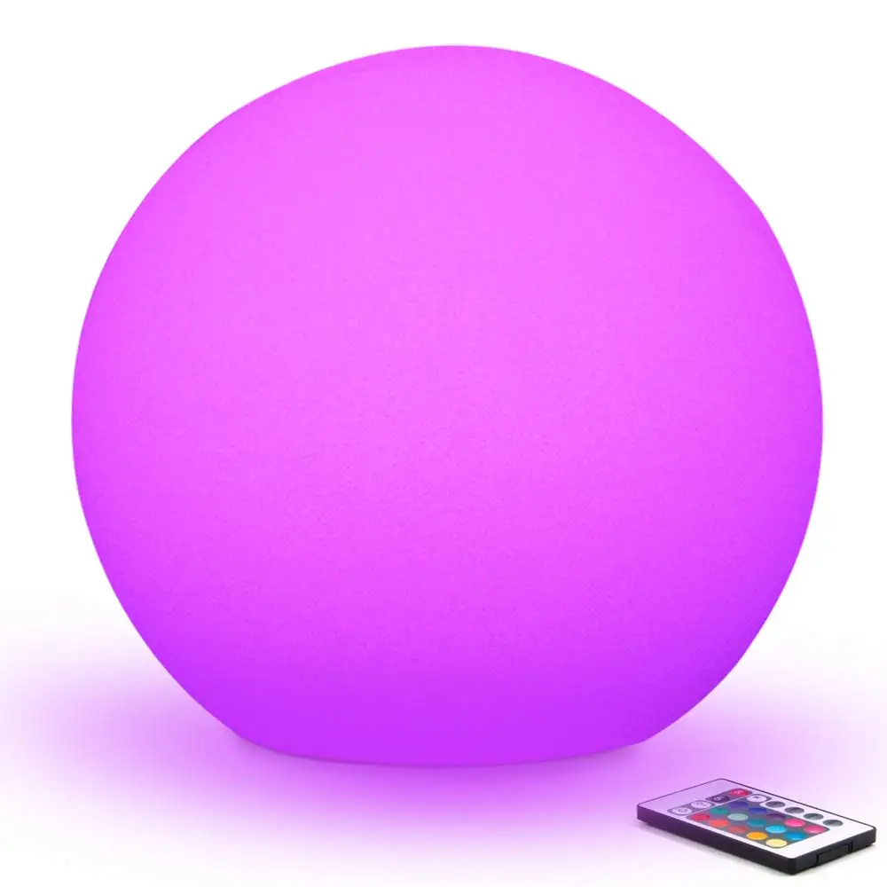 Christmas Outdoor LED Garden Ball Lights Remote Control Floor Lawn Lamp for Swimming Pool Wedding Party Holiday Home Decoration,garden light