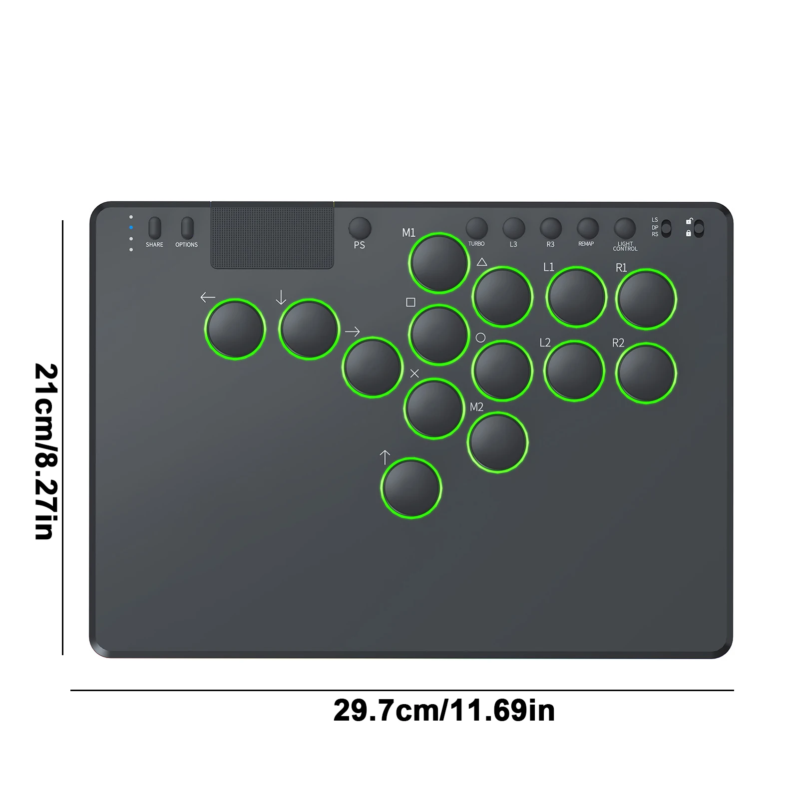 14키 레버리스 컨트롤러 아케이드 스틱(RGB 올버튼 아케이드 컨트롤러 포함)는 스위치/PS4/PC 게임용 핫스왑을 지원합니다.