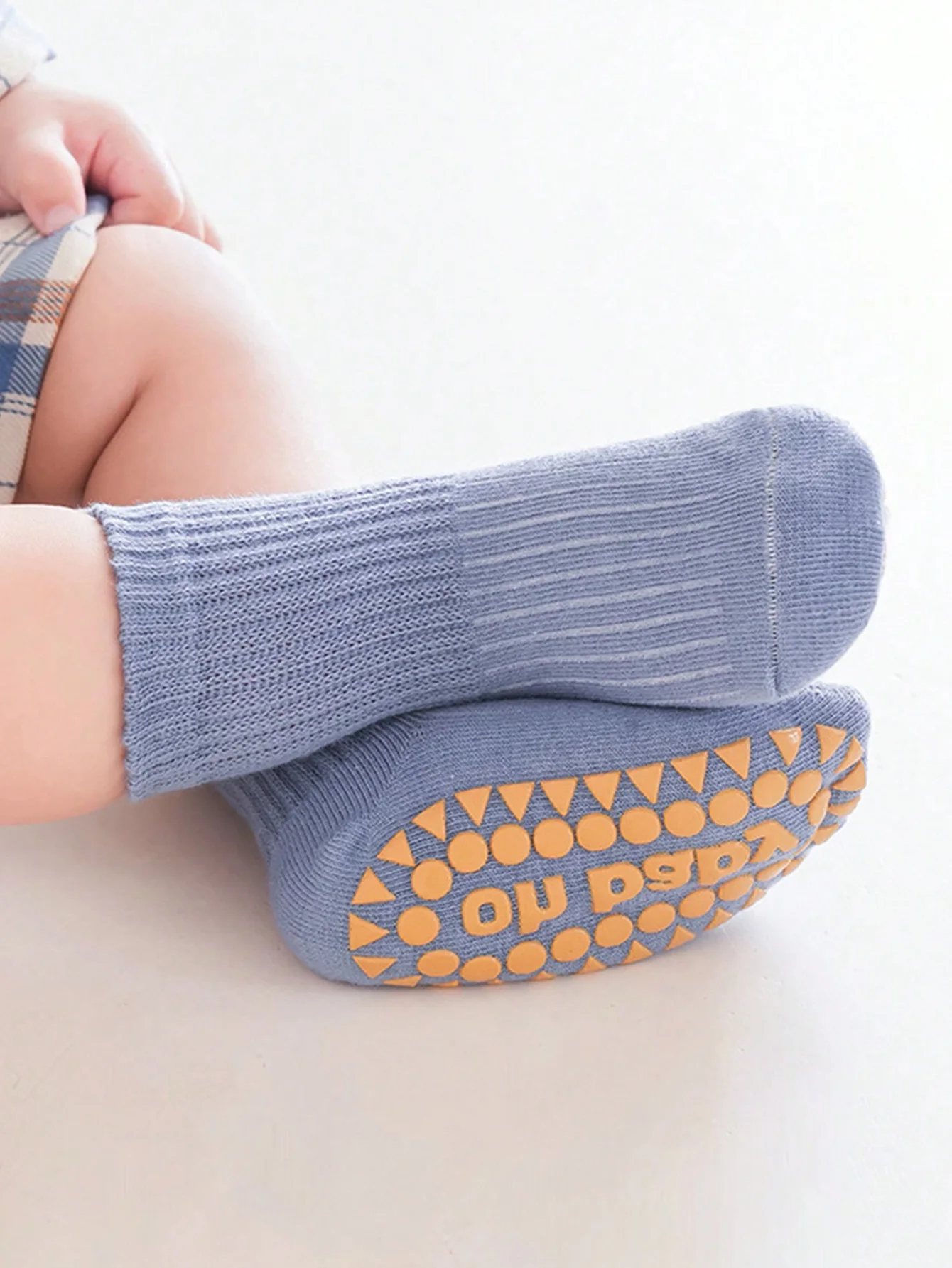 5 Pairs of Baby Floor Socks Newborn Anti-Slip Glue All Year Round Baby Loose Mouth Boys and Kidsren's Socks 4