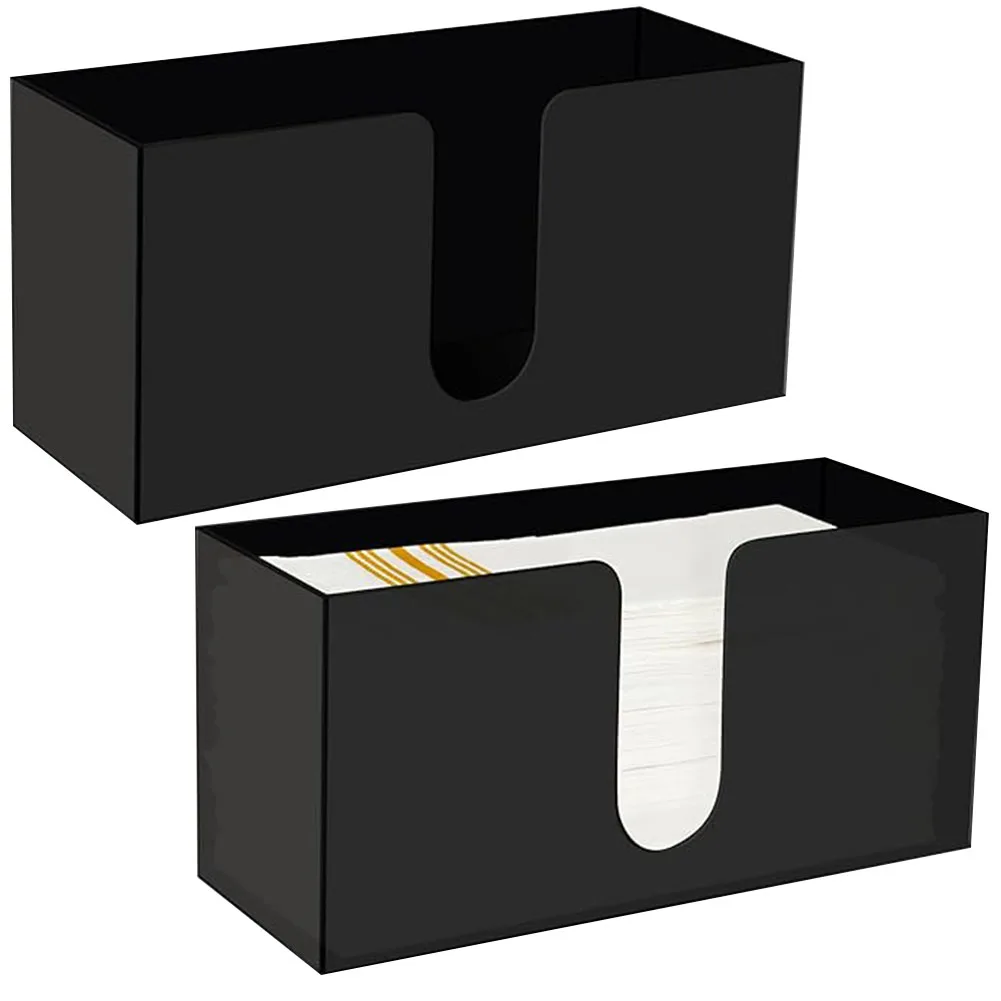 Countertop Paper Towel Dispenser Acrylic Paper Towel Holder Paper Towels Storage Container for Z Fold C Fold Multi-fold Paper 5