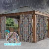 1PC New Fashionable, Simple Home Decoration Print Perforated Waterproof Curtain, Machine Washable, Su 6