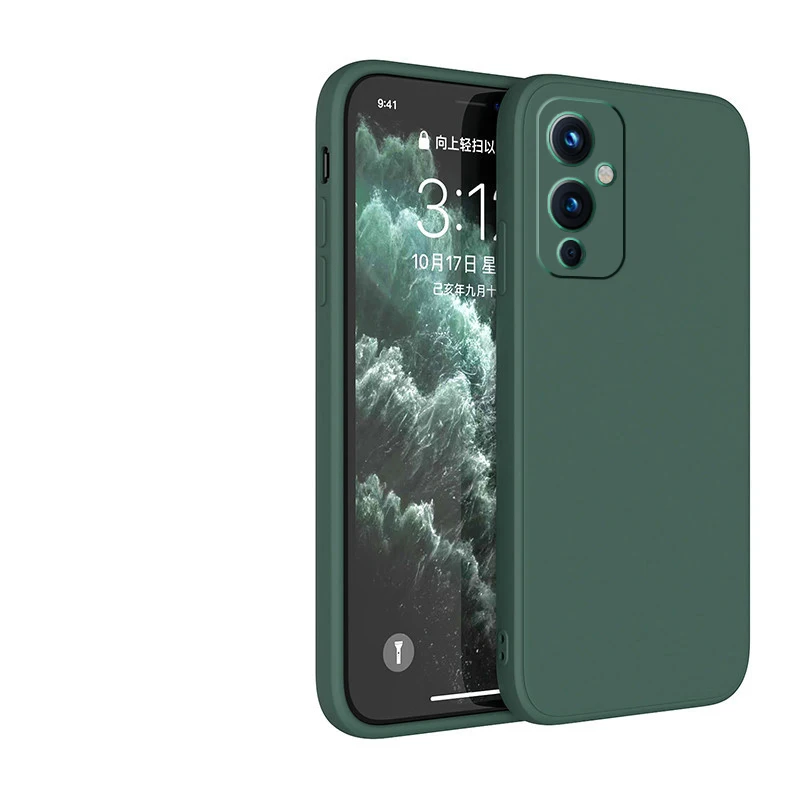 Premium Liquid Silicone Protective Case with Camera Guard and Straight Edge Design