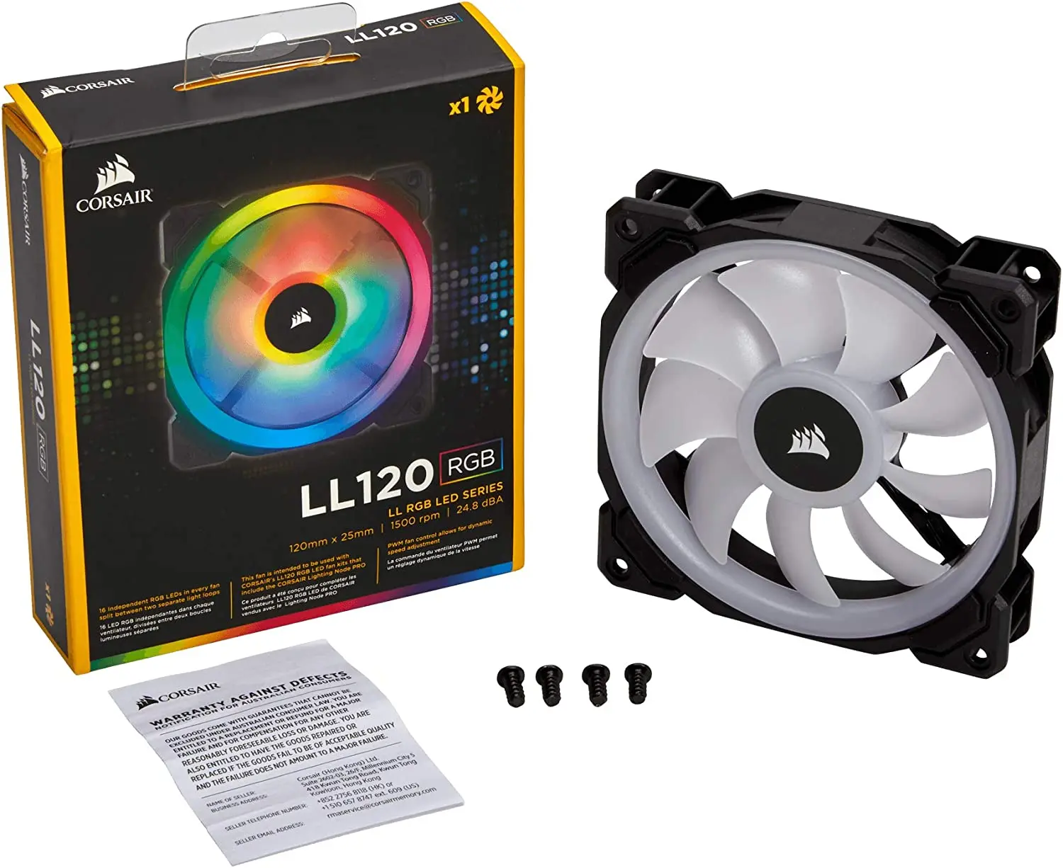 Corsair Fans Corsair Ll120 Rgb White Corsair LL120 RGB 120MM Dual