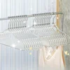 5/10PCS Sparkling Clear Glitter Hangers - Non-Slip, Secure Grip for Wardrobe Organization, Durable Thickened Design, Perfect for 6