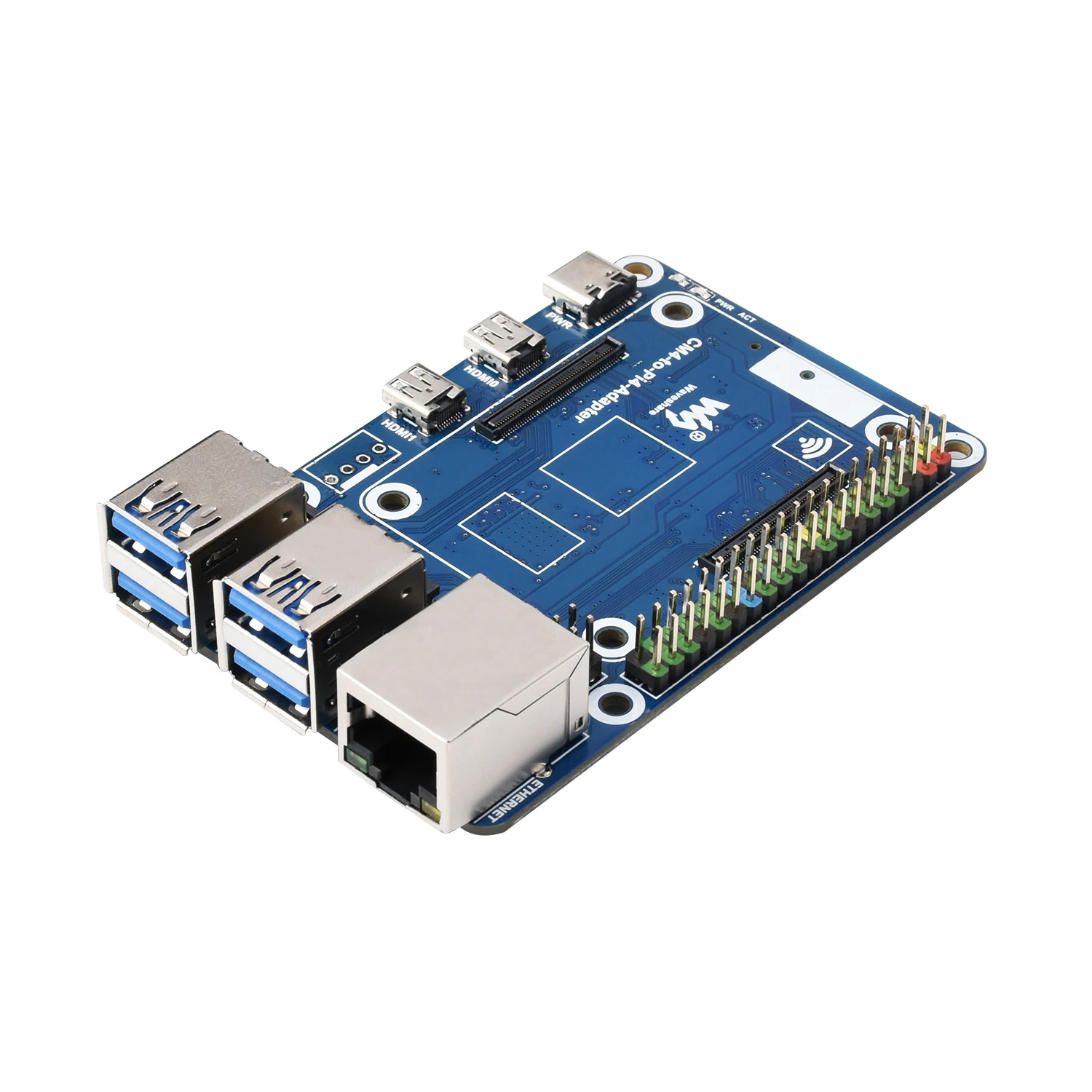 CM4 IO Board Carrier Expansion to Pi4B PI4 Adapter HATs for RasPi RPI Raspberry Pi Compute Module 4 Lite eMMC Projects 8GB 16GB