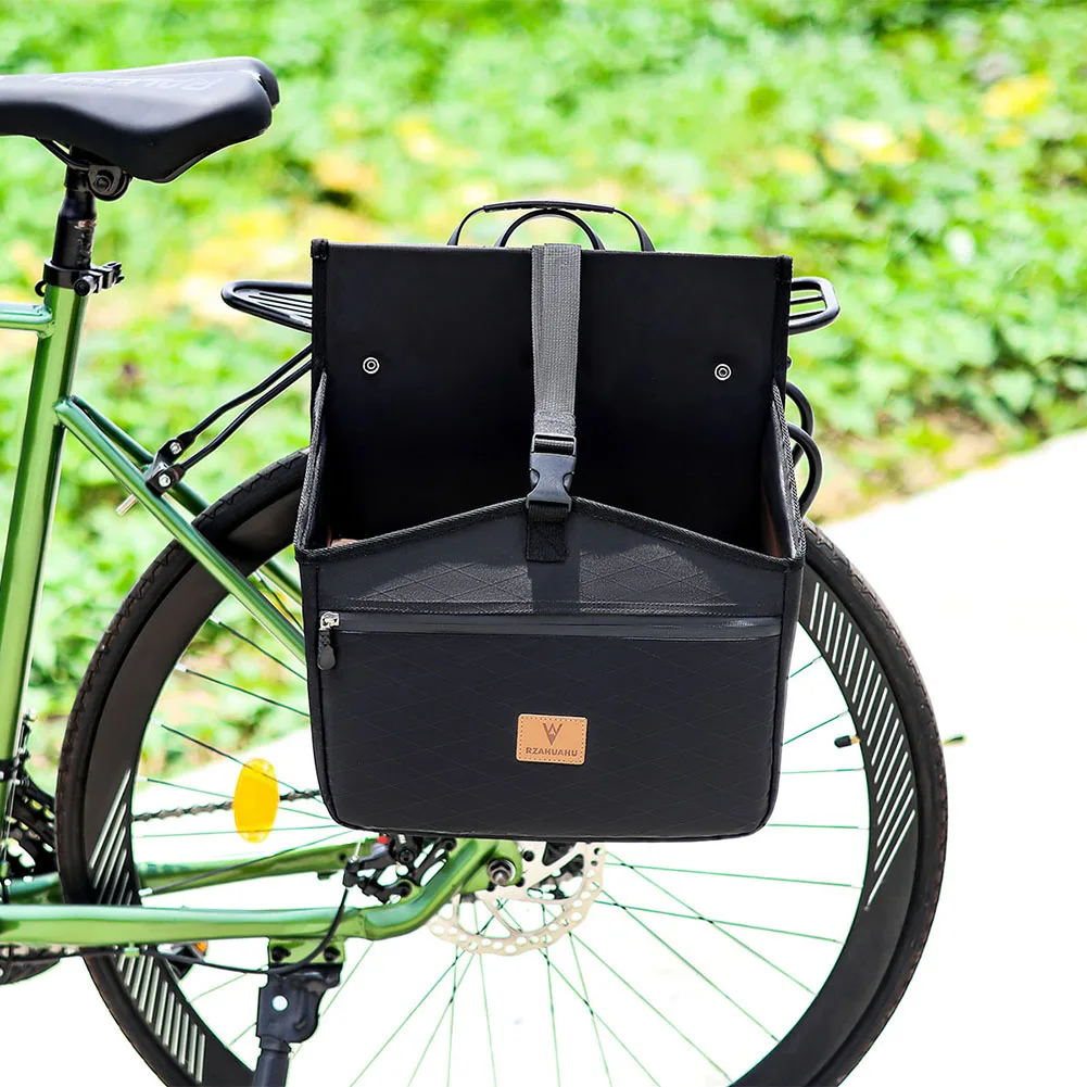 Bicycle Bag for Pannier Rack with Adjustable Cord Carry Bag Waterproof Bicycle Bag for MTB Road Bike E-Bike