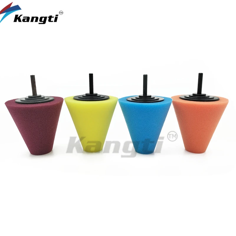 Cone Shaped Foam Buffing Pad For Power Drills - Wheel Polishing & Detailing Tool