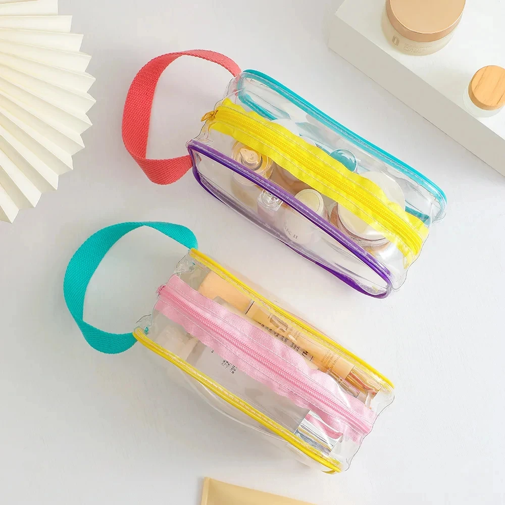 Women Swimming Bag Waterproof Handbags Transparent PVC Plastic Pool Beach Makeup Organizer Toiletry Storage PVC Bag 5