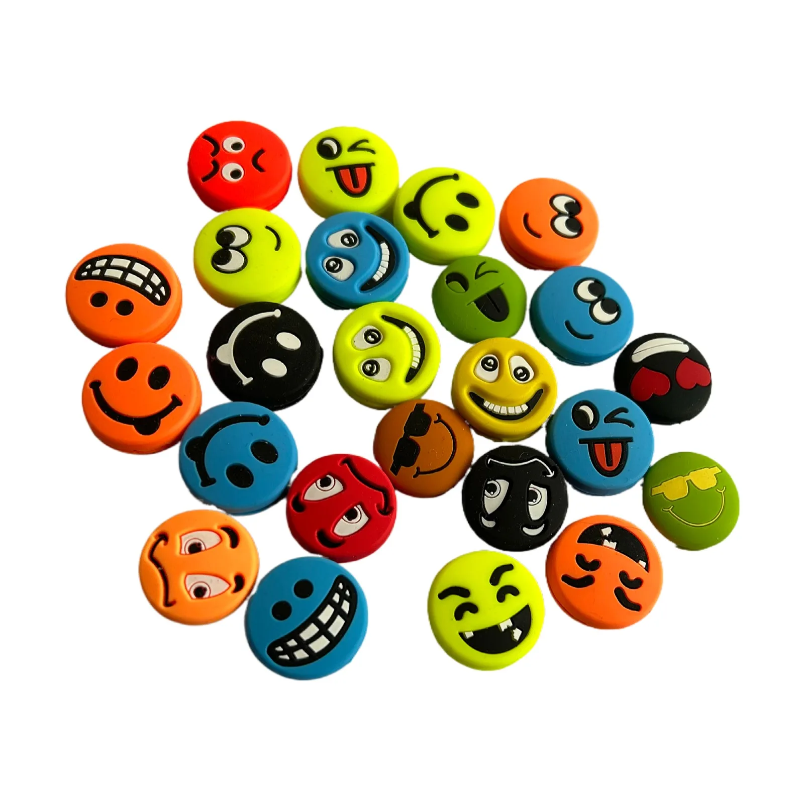 10PCS Funny Faces Tennis Racket Shock Absorber to Reduce Tenis Racquet Vibration Dampeners tennis accessories tennis racket shock absorber