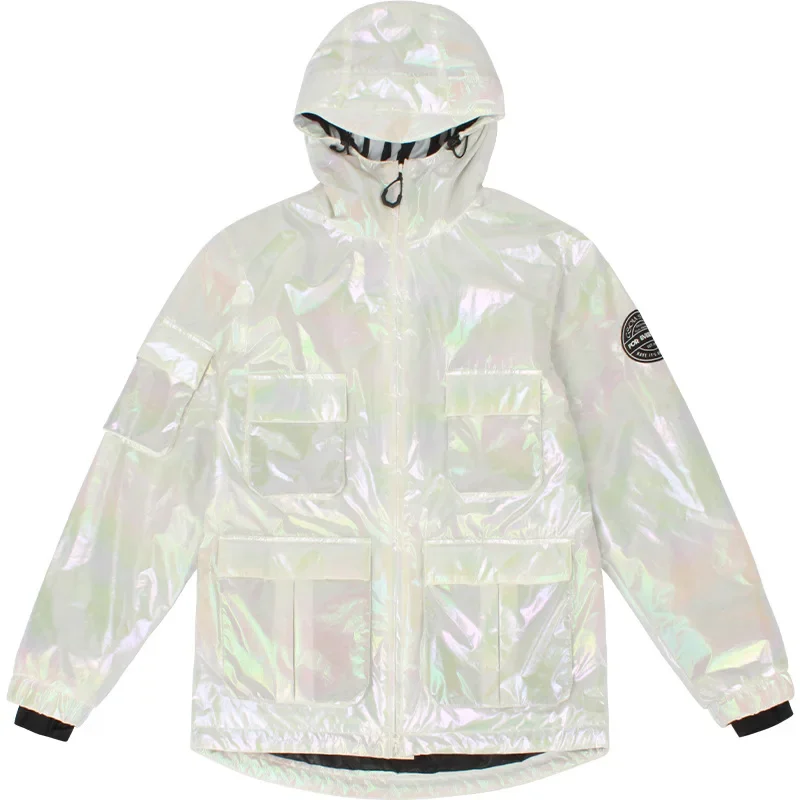 New Ski Suit Men Windproof Waterproof Warm Snowwear Veneer Double Board Colorful Reflective Ski Jackets Women Large Size