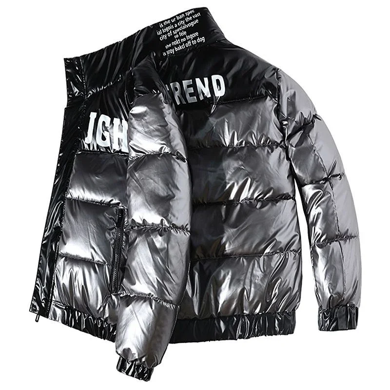 Winter Jacket Men Parkas Thicken Warm Coat Mens Stand Collar Fashion Streetwear Waterproof Down Cotton Winter Coat Down Jacket