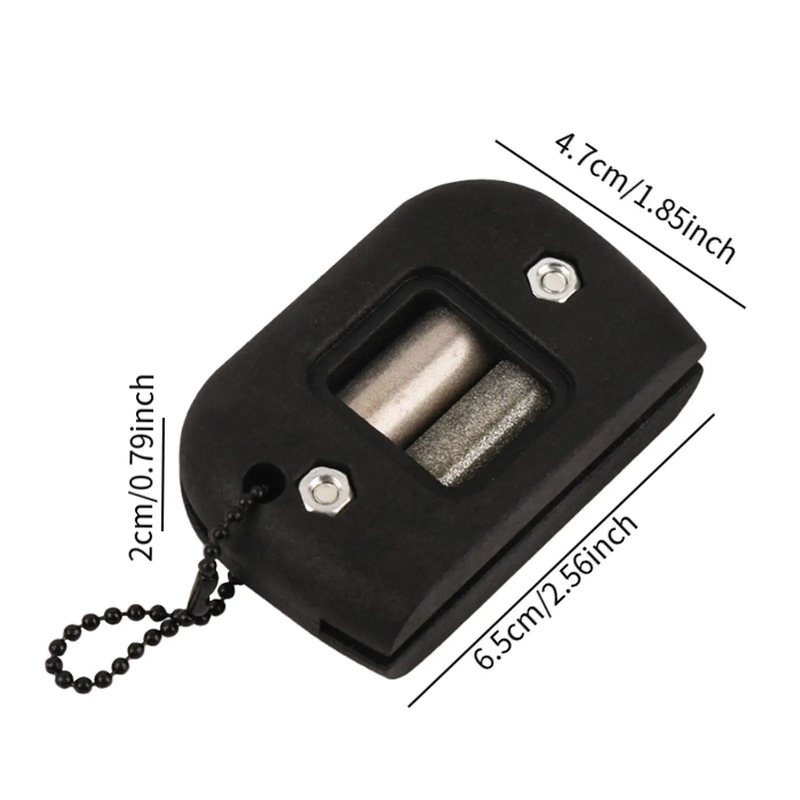 Ice Skate Sharpener Ice Skating Edge Blade Sharpener Professional Double Rods Manual Grindstone for Ice Hockey Skates (Black)