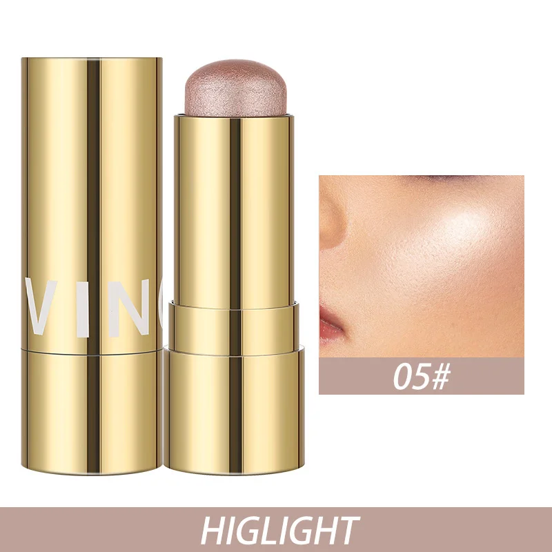 Multi-Purpose Blush Stick Face Brightening Makeup 3-in-1 Eyes Cheek and Lip Tint Waterproof Long Lasting Blush Cream for Women blush stick blush cream