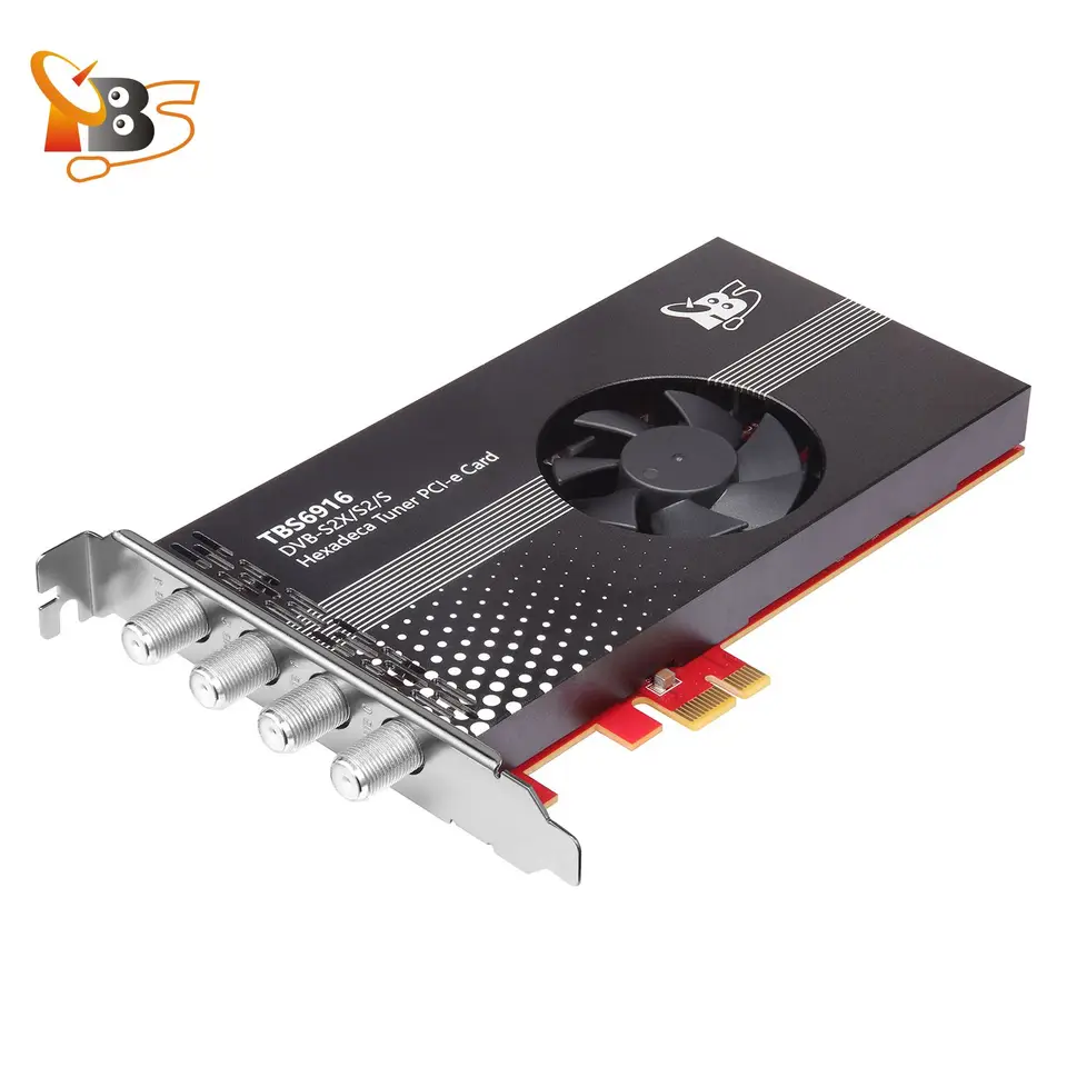 TBS6916 DVB-S2X/S2/S 16 TV Tuner PCIe Card Digital Satellite TV