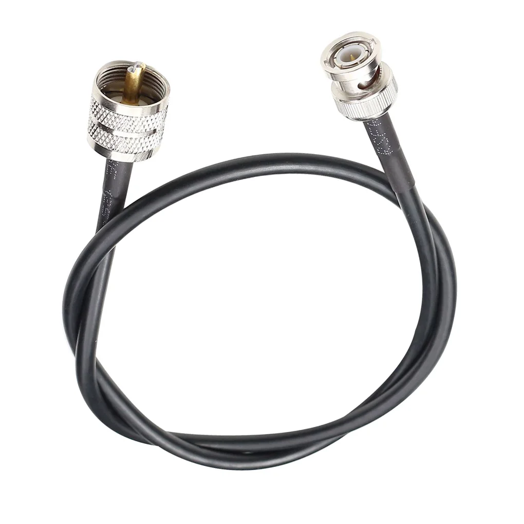 BNC Male to UHF PL259 Male RG58 Antenna Cable RF Coax Cable Jumper 30cm
