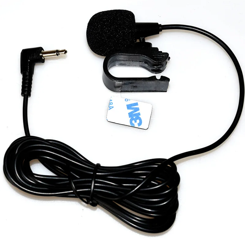 Black car mounted microphone