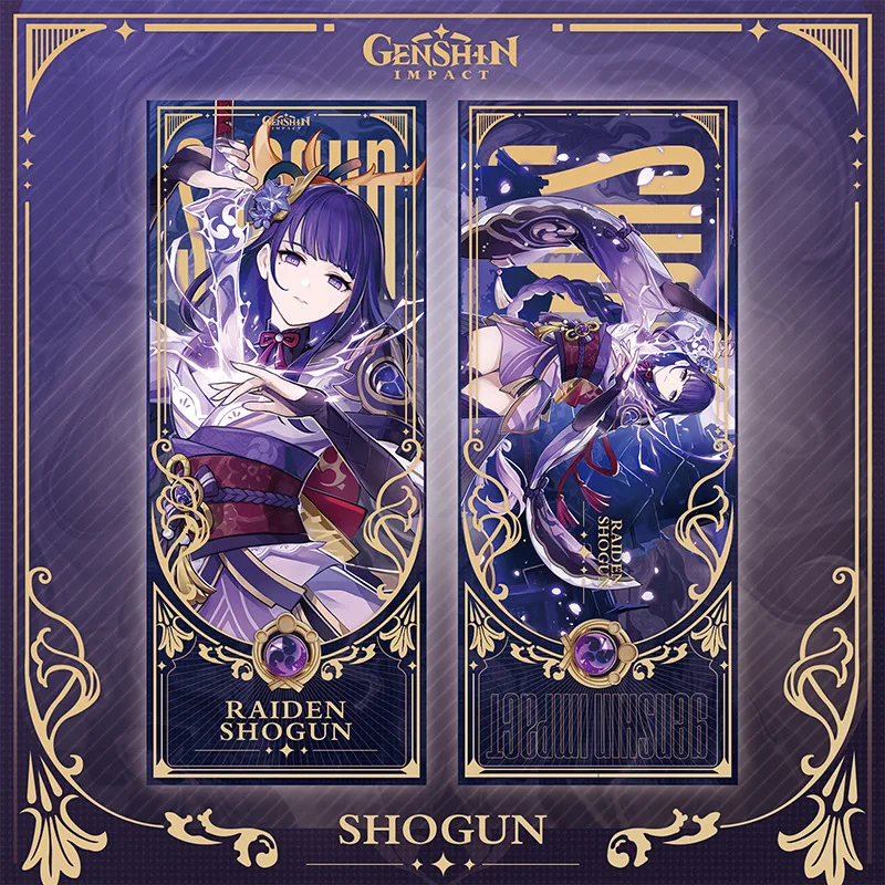 

Inazuma Series Genshin Impact Laser Ticket Bookmark 160*65mm Chiori Raiden Shogun Kazuha Ayato Itto Yae Miko Kokomi Ayaka