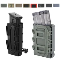 5.56mm 7.62mm Fast Mag Pouch Tactical Magazine Pouch 9mm Molle Belt Clip Fast Attach Carrier Soft Shell Rifle Mag Carrier 1