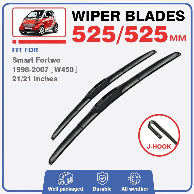 Front Wiper Blades For Smart Fortwo 450 W450 1998 - 2007