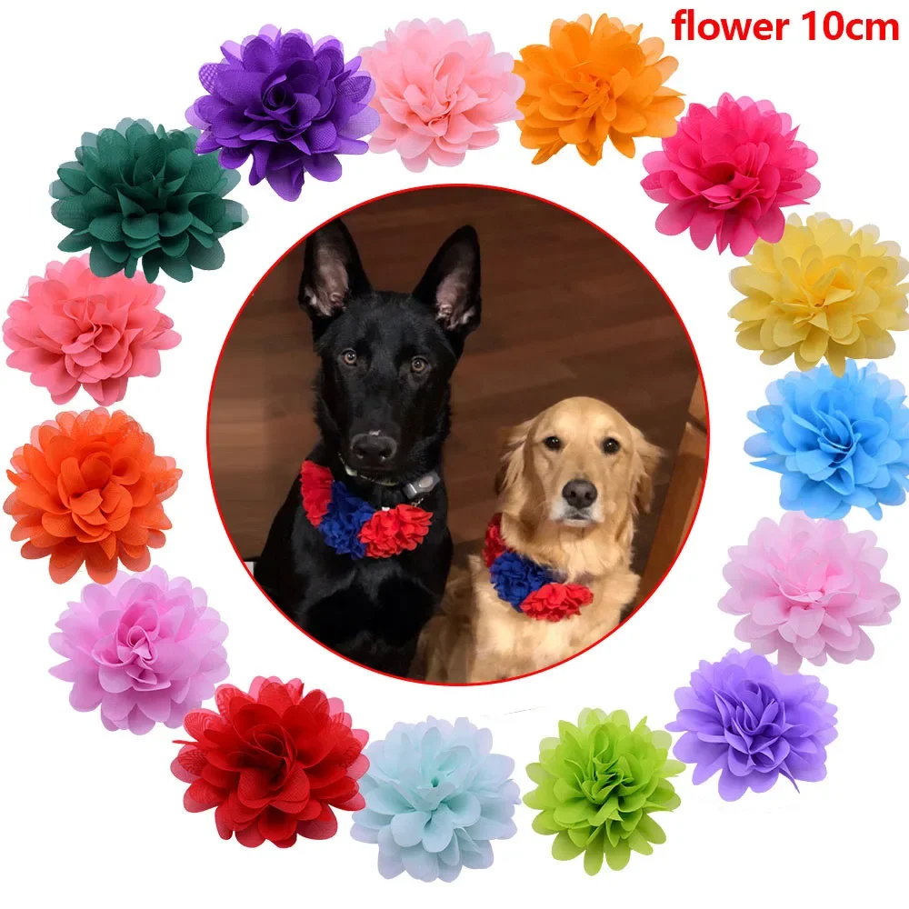 Bulk Flower-Collar Dog Accessories Dog Bow Tie Pet Dog Collar Accessories  Flower For Dog Collar Dog Flower Collar Accessory 2