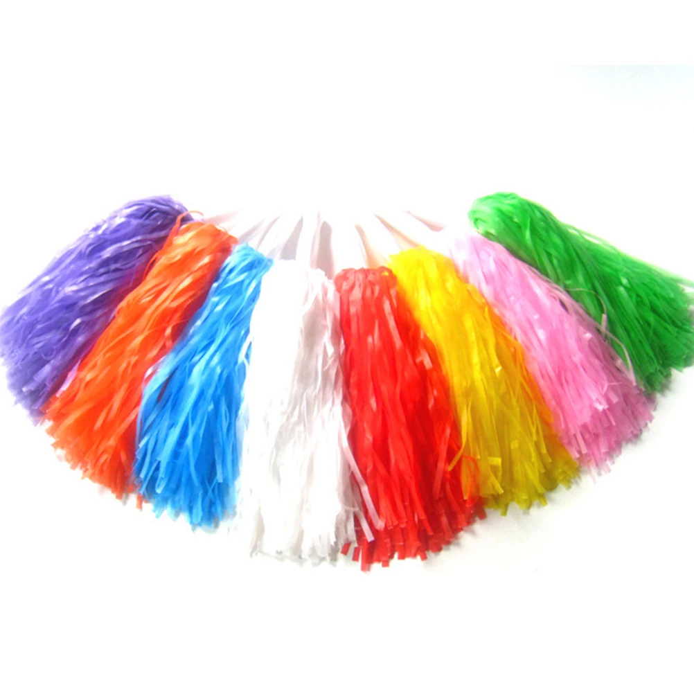 Pom Cheer Poms Cheerleading Dance Varsity Patriots Diy Metallic Rainbow Youth Kids