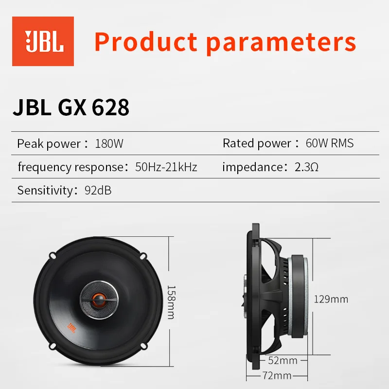 مكبرات صوت للسيارة JBL مكبرات صوت محورية ثلاثية من...
