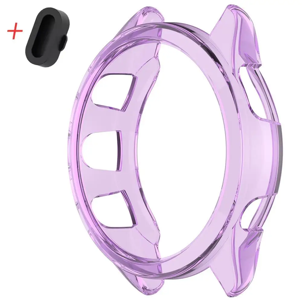 TPU Transparent Hollow Case with Soft Screen Protector and Frame Bumper Cover